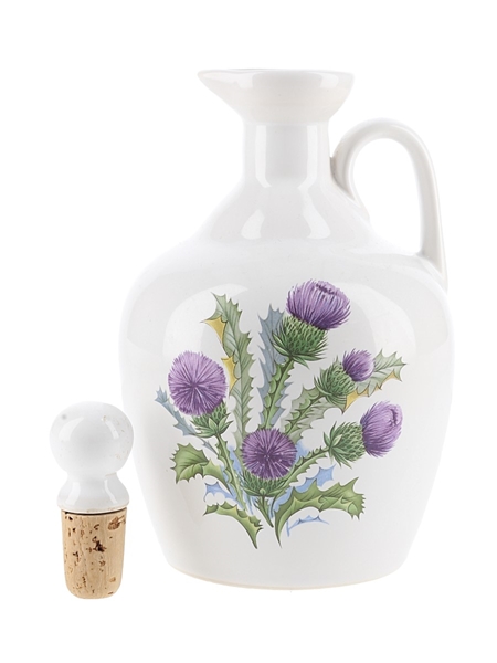 Rutherford's Ceramic Decanter White Thistles 70cl / 40%