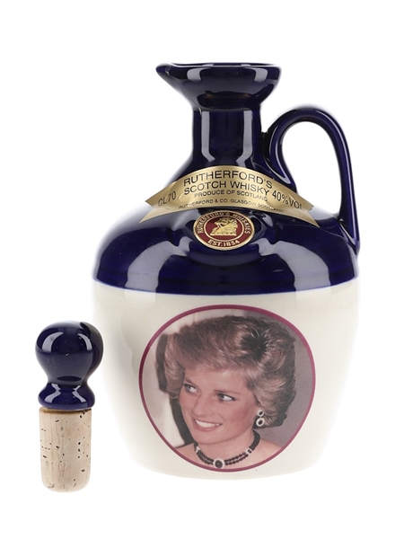 Rutherford's Ceramic Decanter Montrose Pottery - Princess Diana 70cl / 40%