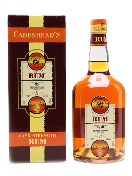 TMAH 1991 21 Year Old Trinidad Rum Bottled 2013 - Cadenhead's 70cl / 66.9%