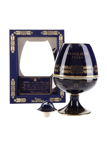 Martell Napoleon Extra Bottled 1980s - Haviland Ceramic Decanter 70cl / 40%