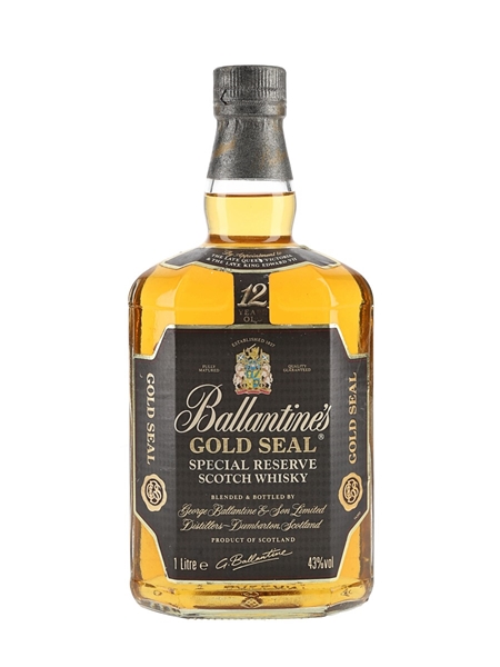 Ballantine's Gold Seal 12 Year Old Bottled 1990s - Duty Free 100cl / 43%