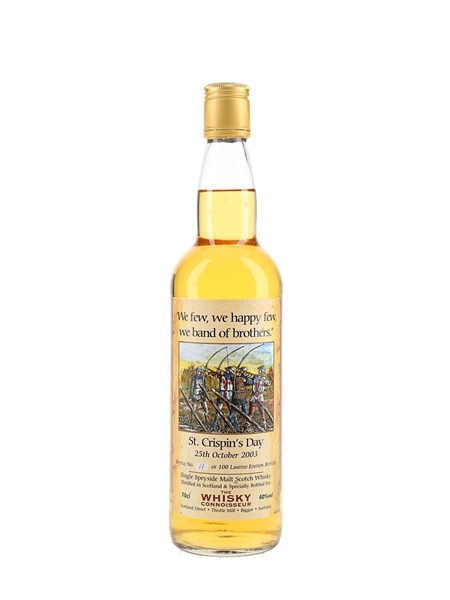 St. Crispin's Day 25th October 2003 The Whisky Connoisseur 70cl / 40%