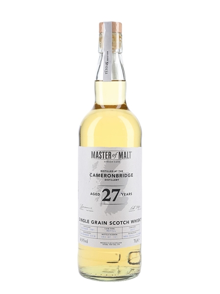 Cameronbridge 27 Year Old Bottled 2018 - Master Of Malt 70cl / 48.9%