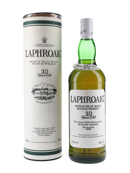Laphroaig 10 Year Old Bottled 1990s 100cl / 43%