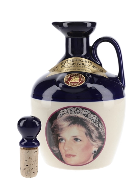 Rutherford's Ceramic Decanter Montrose Pottery - Princess Diana 70cl / 40%