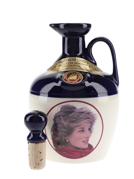 Rutherford's Ceramic Decanter Montrose Pottery - Princess Diana 70cl / 40%