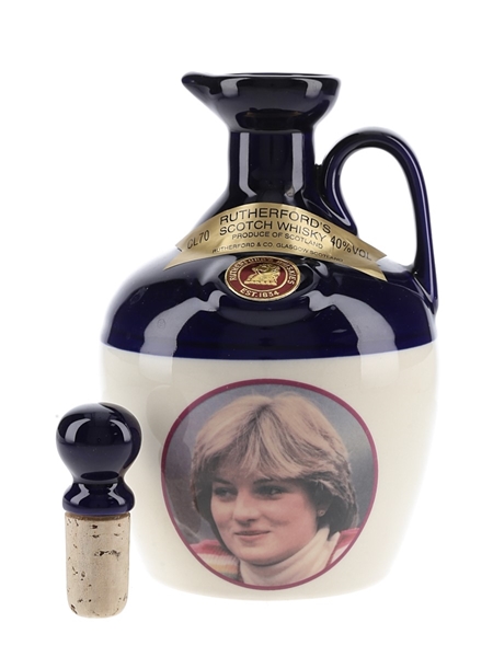 Rutherford's Ceramic Decanter Montrose Pottery - Princess Diana 70cl / 40%