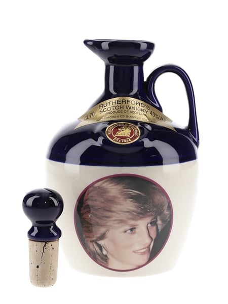 Rutherford's Ceramic Decanter Montrose Pottery - Princess Diana 70cl / 40%