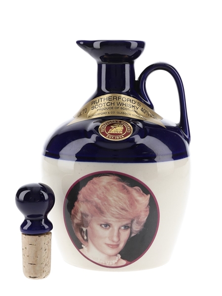Rutherford's Ceramic Decanter Montrose Pottery - Princess Diana 70cl / 40%