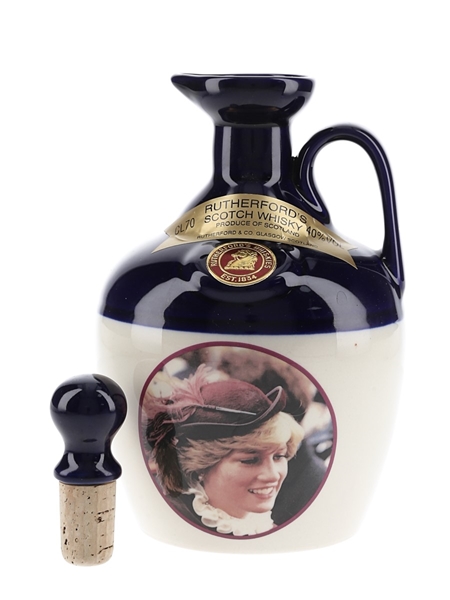 Rutherford's Ceramic Decanter Montrose Pottery - Princess Diana 70cl / 40%