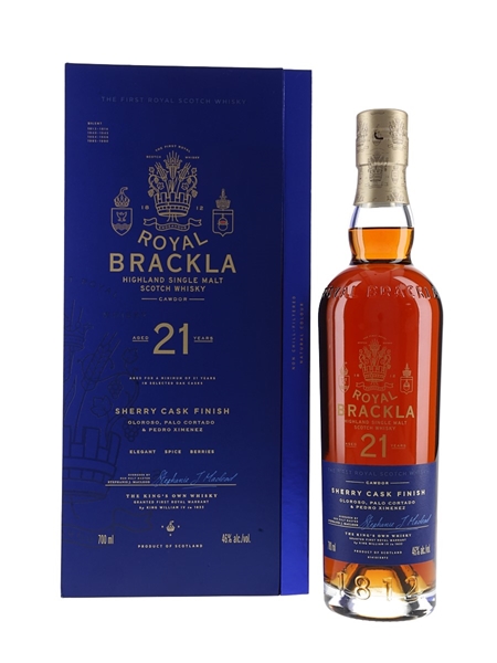 Royal Brackla 21 Year Old Sherry Cask Finish 70cl / 46%