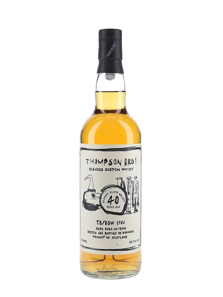 Thompson Bros 40 Year Old Blended Malt Scotch Whisky Bottled 2024 70cl / 40.4%