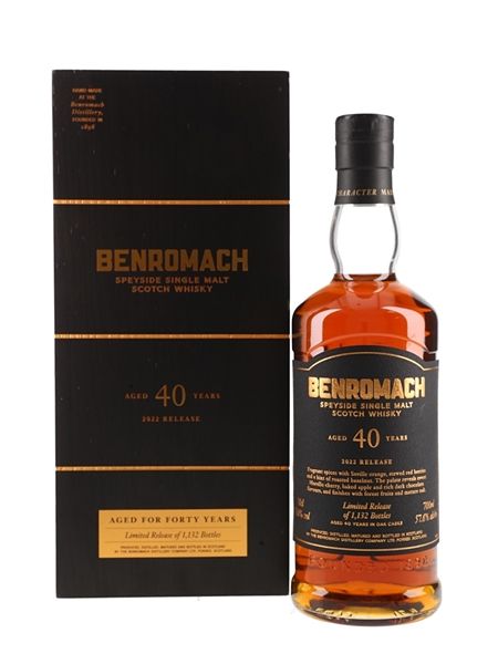 Benromach 40 Year Old Bottled 2021 - Limited Release 2022 70cl / 57.6%