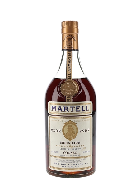 Martell Medallion VSOP Bottled 1970s - US Market 75.7cl / 40%
