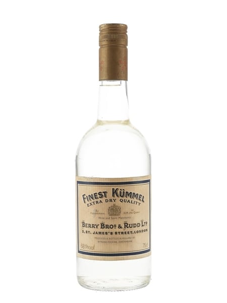 Berry Bros & Rudd Finest Kummel Bottled 1970s 75cl / 39%