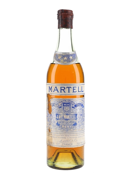 Martell 3 Star VOP Spring Cap Bottled 1950s 70cl / 40%