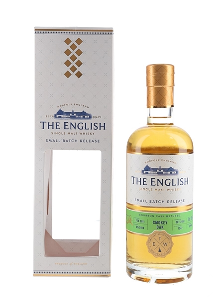 The English Whisky Co. 2011 Smokey Oak Small Batch Release Bottled 2018 - Batch No. 05-2018 70cl / 46%