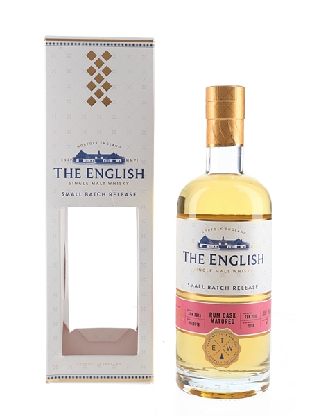 The English 2013 Small Batch Release Bottled 2018 - Rum Cask Matured 70cl / 46%