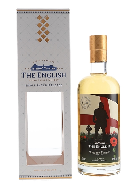 English Whisky Co 'Lest We Forget'  70cl 43%