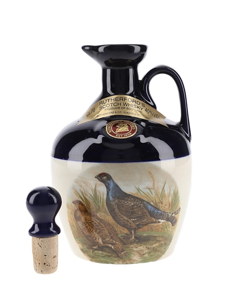 Rutherford's Ceramic Decanter Montrose Pottery - Gamebird Decanter 70cl / 40%