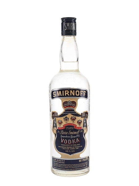 Smirnoff Blue Label Bottled 1970s - England 75.7cl / 46%