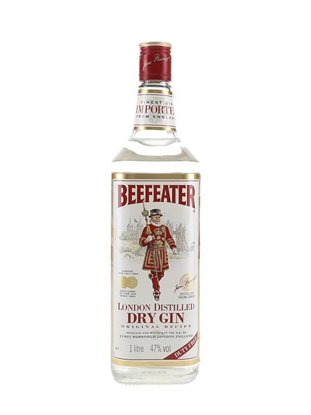 Beefeater London Distilled Dry Gin Bottled 1980s - Duty Free 100cl / 47%