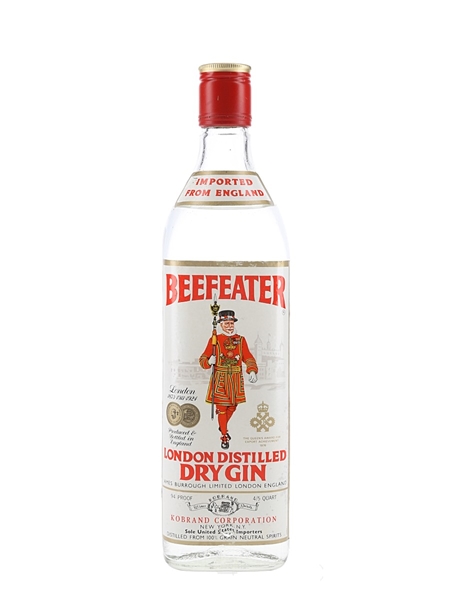 Beefeater London Distilled Dry Gin Bottled 1970s 75.7cl / 47%