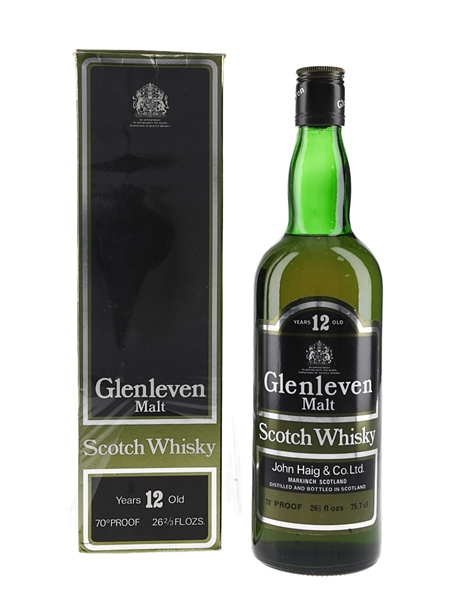Glenleven 12 Year Old Bottled 1980s - John Haig & Co 75.7cl / 40%