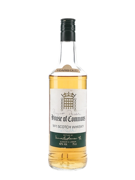 House Of Commons 12 Year Old Bottled 1980s - Signed by Margaret Thatcher 75cl / 40%