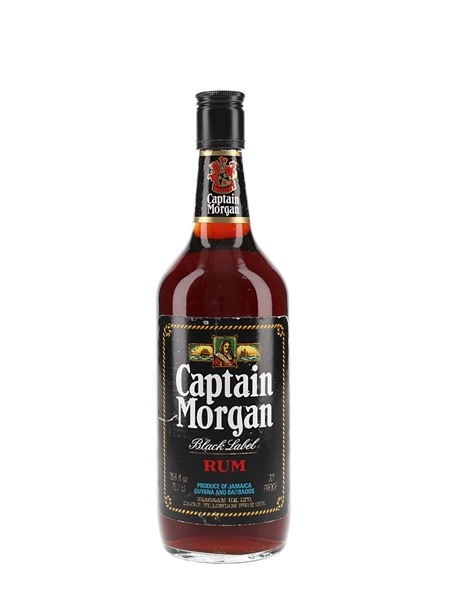 Captain Morgan Black Label Rum Bottled 1970s 75.7cl / 40%