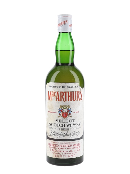 MacArthur's Select Scotch Whisky Bottled 1970s 75.7cl / 40%