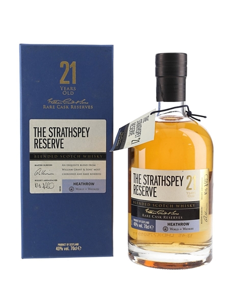 Strathspey 21 Year Old Reserve William Grant & Sons - Heathrow World Of Whiskies 70cl / 40%