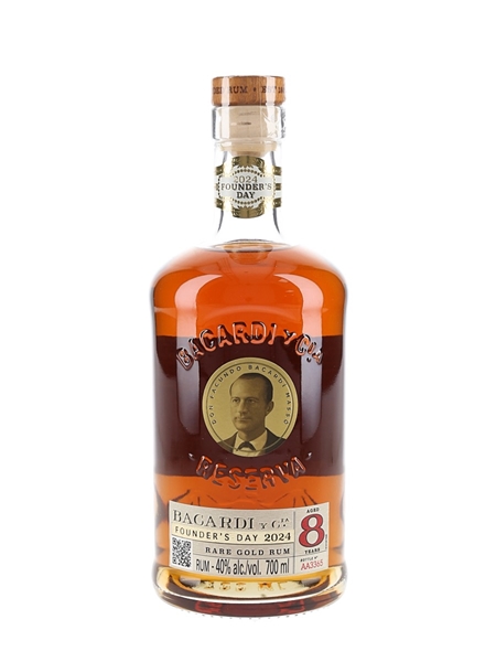 Bacardi  8 Year Old Founder's Day 2024 70cl / 40%