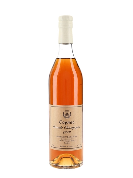 1972 Grande Champagne Cognac Landed 1977, Bottled 1997 - The Connaught Hote 70cl / 34%