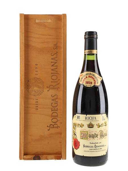 1978 Monte Real Gran Reserva Bodegas Riojanas 75cl / 13%