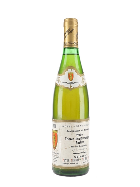1983 Trierer Jesuitenwingert Auslese Peter Terges 75cl