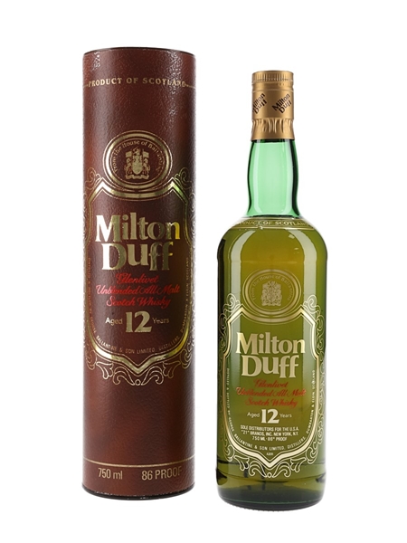 Miltonduff Glenlivet 12 Year Old Bottled 1980s 75cl / 43%