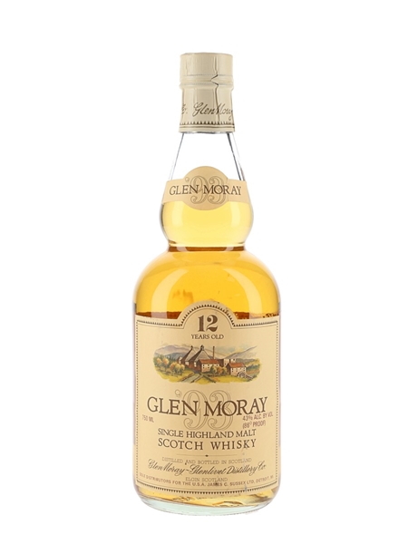 Glen Moray 12 Year Old Bottled 1980s - US Import 75cl / 43%
