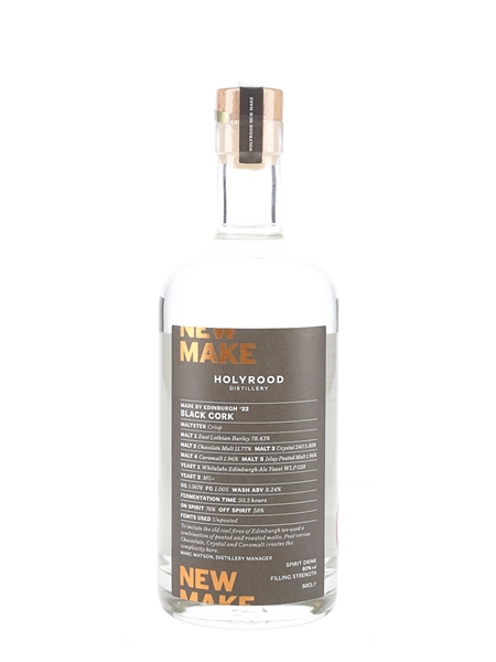 New Make Holyrood Black Cork 50cl / 60%