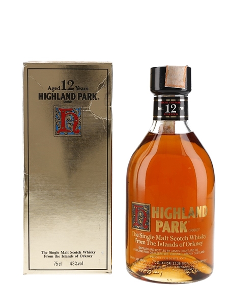 Highland Park 12 Year Old Bottled 1980s - James Grant & Co. 75cl / 43%