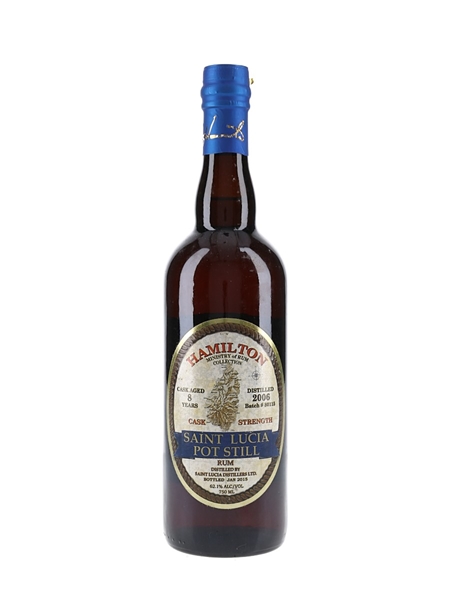 Hamilton 2006 8 Year Old Pot Still Rum Bottled 2015 - Saint Lucia Distillers Ltd - Ministry Of Rum Collection 75cl / 61.2%