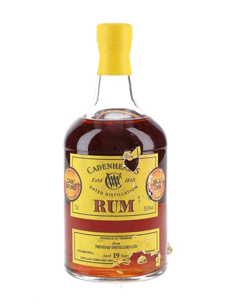 Cadenhead's 2001 19 Year Old Trinidad Rum Bottled 2020 70cl / 55%