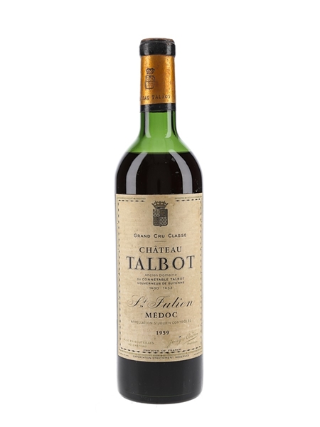 1959 Chateau Talbot Grand Cru Classe 75cl