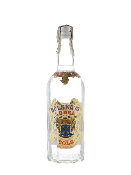 Bolskaya Vodka Bottled 1960s - Bols 75cl / 50%