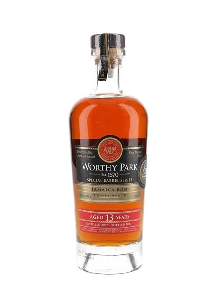 Worthy Park 2007 13 Year Old Jamaica Rum Bottled 2020 75cl / 56%