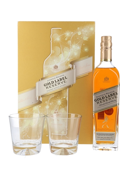 Johnnie Walker Gold Label Reserve 200th Anniversary Limited Edition Glasses Pack 70cl / 40%