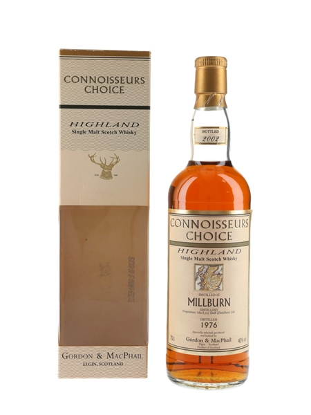 Millburn 1976 Connoisseurs Choice Bottled 2002 - Gordon & MacPhail 70cl / 40%