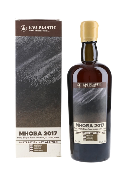 Mhoba 2017 Bottled 2021 - FAQ Plastic And Chemicals 70cl / 64.3%