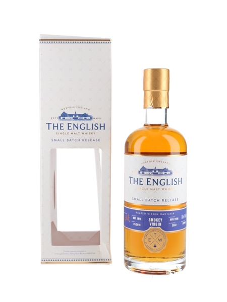 The English 2012 Smokey Virgin Small Batch Release Bottled 2019 - Peated Virgin Oak Cask 70cl / 46%