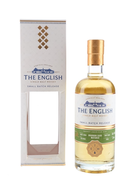 The English 2010 Bourbon Cask Matured Small Batch Release Bottled 2018 - Smokey American Oak 70cl / 46%